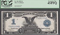 Fr.236, 1899 $1 Silver Certificate, Choice Extremely Fine